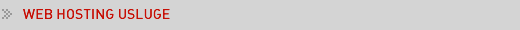 Web hosting usluge